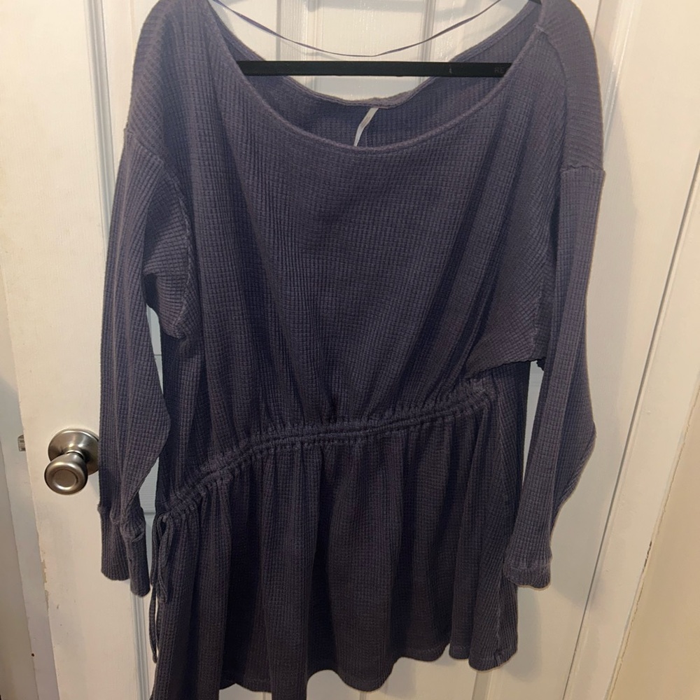Free People Purple Tunic Top